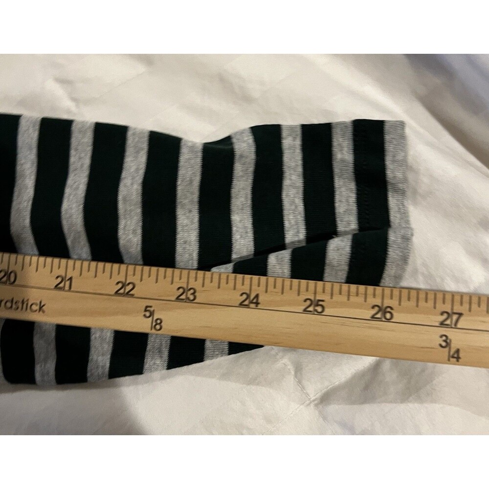 CJ Banks Women Top Shirt Knit Green Gray Stripe Plus Sz 1X Long Sleeve Soft NWT - Picture 12 of 12